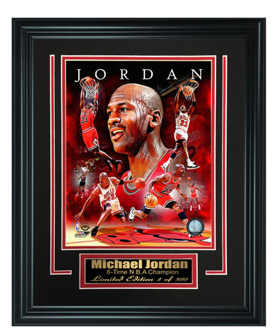 Chicago Bulls-Michael Jordan Framed 8x10 Photo Code FTSND141 - National Memorabilia