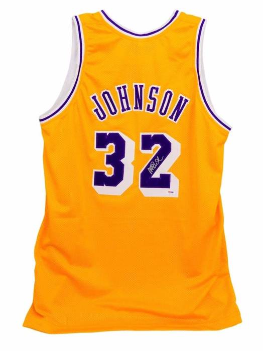NBA Magic Johnson Signed - Autographed Los Angeles Lakers Custom
