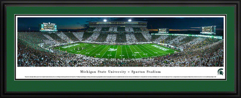 Michigan State Spartans Panoramic Picture Framed - Spartan Stadium