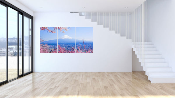 Skylines -Mount Fuji 3-Panel Acrylic Wall Art