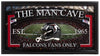 Falcons Man Cave Frame - National Memorabilia