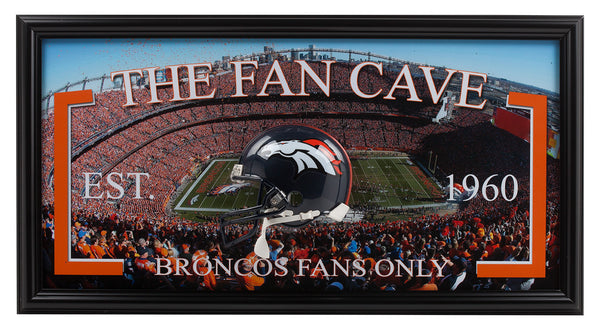 Man Cave Frame-Broncos