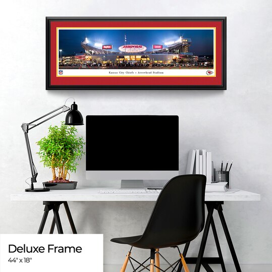 Kansas City Chiefs Panoramic Fan Cave Decor - Arrowhead Stadium NFL Poster