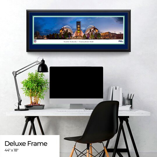 Seattle Seahawks Panoramic Fan Cave Decor - CenturyLink Field NFL Poster