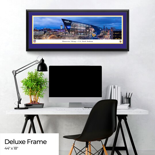 Minnesota Vikings Panoramic Fan Cave Decor - U.S. Bank Stadium NFL Poster