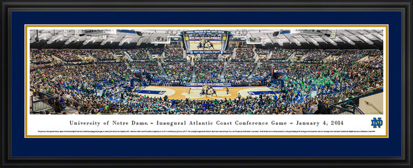 Notre Dame Fighting Irish Basketball Panorama - Joyce Center Inaugural ACC