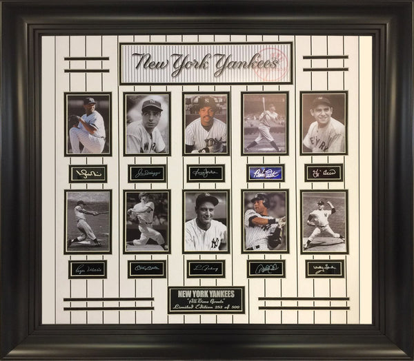 MLB- Yankees All-Time Greats 10-photo Collage.