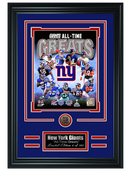 New York Giants -All-Time Greats Limited Edition Collage