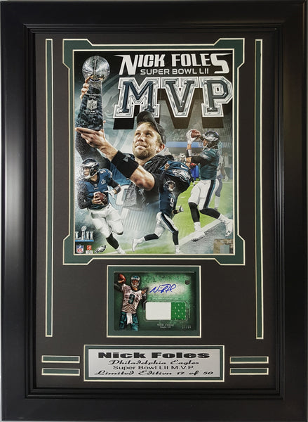 Eagles Nick Foles Autographed Super Bowl M.V.P. Collage  NFMVPCAUTO