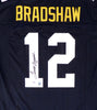 Pittsburgh Steelers Terry Bradshaw Autographed Black Jersey "#12" PSA/DNA