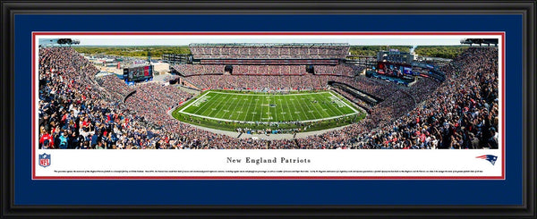 NFL Patriots Panoramic Picture Framed  - Gillette Stadium