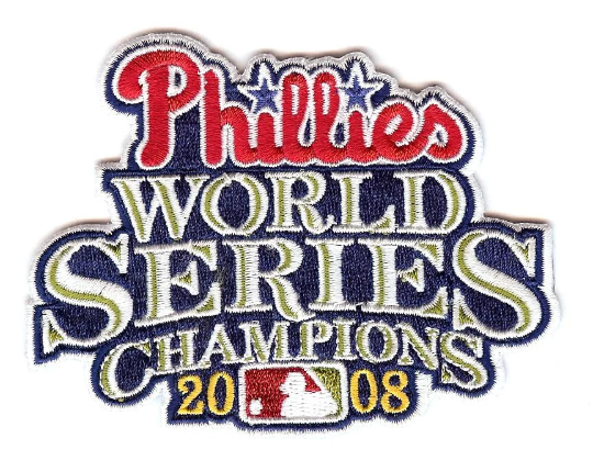MLB PHILLIES 2008 WORLD SERIES CHAMPIONS MLB LICENSED PATCH