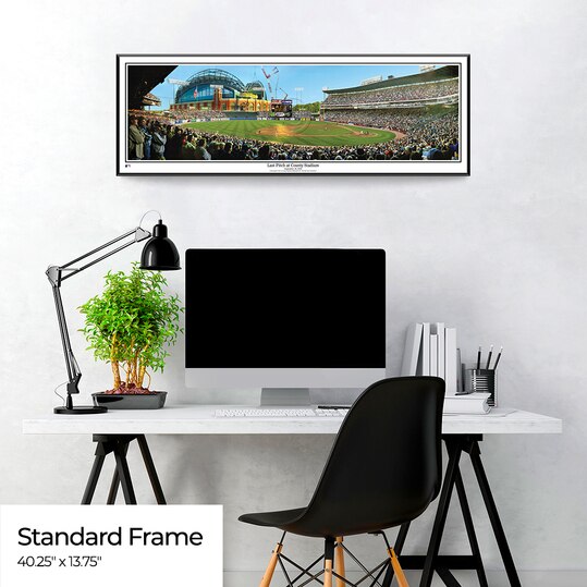 Milwaukee Brewers Panorama - Last Pitch at County Stadium -  Wall Decor