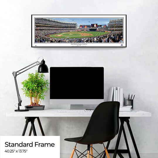 New York Yankees Panoramic Picture - First Pitch at Yankee Stadium -  Wall Decor