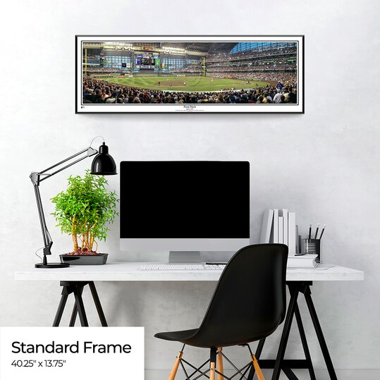 Milwaukee Brewers Panoramic Picture - First Pitch at Miller Park -  Wall Decor