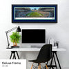 NFL Seahawks End Zone Panoramic Picture Framed  - Lumen Field NFL Fan Cave Decor