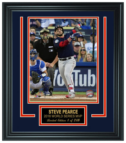 Steve Pearce - Red Sox 2018 World Series ChampionLt.Edition Frame