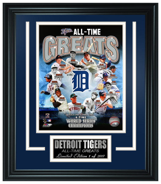 Detroit Tigers All-Time Greats Limited Edition Frame. FTSPA174