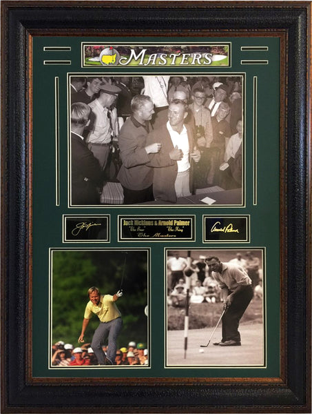 Golf- Jack Nicklaus & Arnold Palmer 'Champions of The Masters Collage"