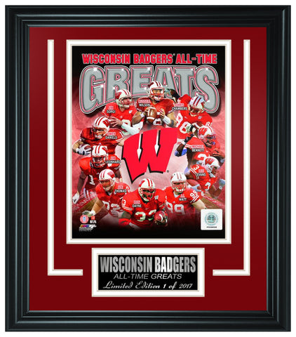Wisconsin Badgers All-Time Greats Limited Edition Frame-FTSRB074