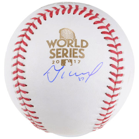 Astros Jose Altuve Autographed 2017 World Series Logo Baseball - National Memorabilia