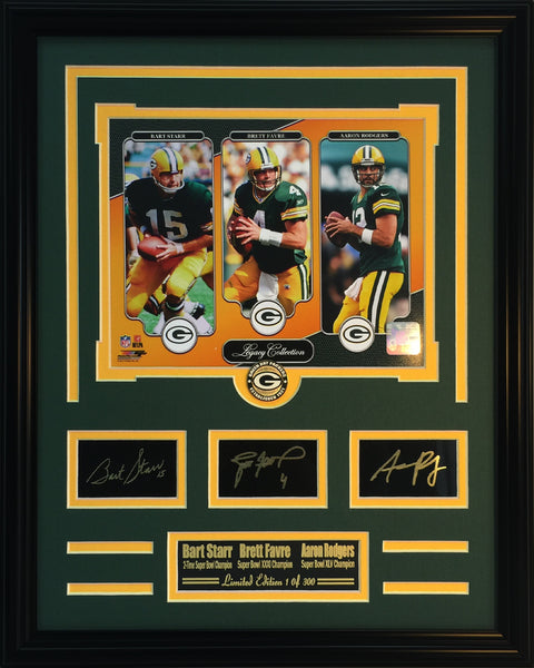 Football - Bart Starr-Brett Favre-Aaron Rodgers Legacy Collection