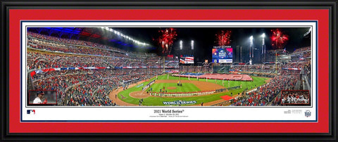 MLB Braves  2021 World Series Panoramic Picture Framed