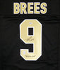 SaintsSAINTS DREW BREES AUTOGRAPHED SIGNED BLACK JERSEY "SB XLIV MVP" BECKETT BAS