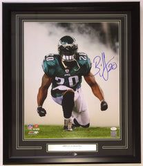 Framed Brian Dawkins Philadelphia Eagles Autographed Green