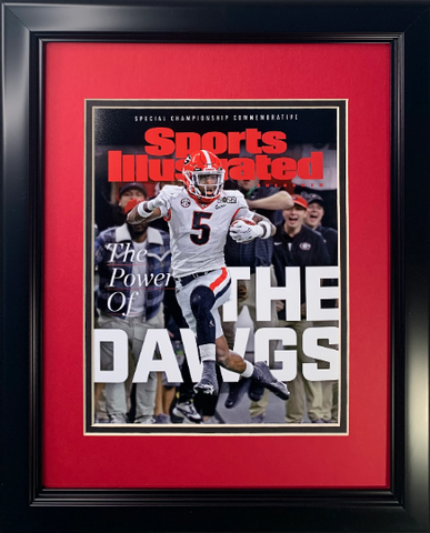 Georgia Bulldogs 2021 National Champions Sports illustrated Cover Framed