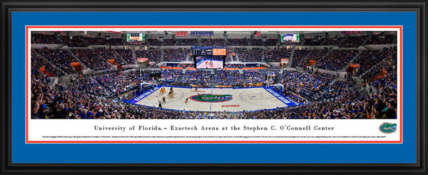 College Florida Gators  Panoramic Picture Framed  - O'Connell Center