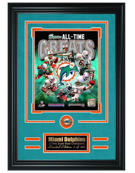 Miami Dolphins- All-Time Greats Limited Edition Collage