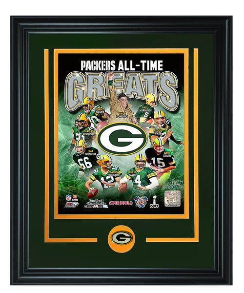 Green Bay Packers -Green Bay Packers All-Time Photo Framed