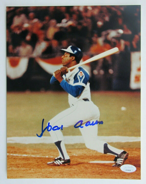 Atlanta Braves- Hank Aaron Signed Auto Autograph 8.5x11 HR #715 Photo JSA COA