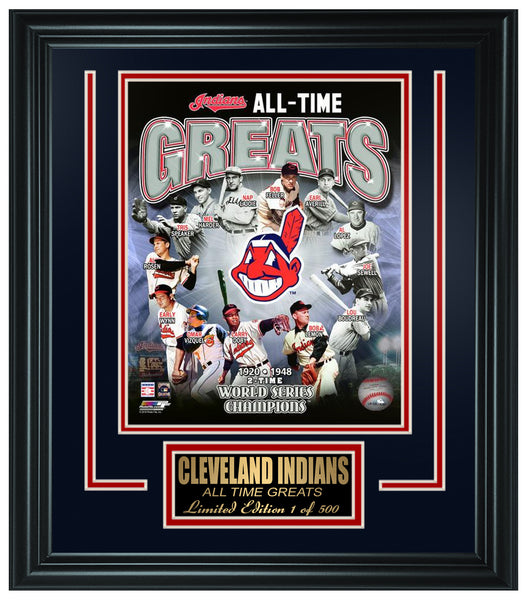 Cleveland Indians All-Time Greats Limited Edition Frame. FTSSQ034