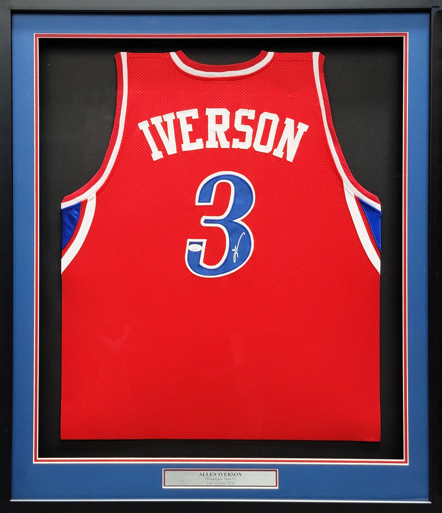 ALLEN IVERSON Jersey SIXERS NBA FINALS - Sz XL Made in USA