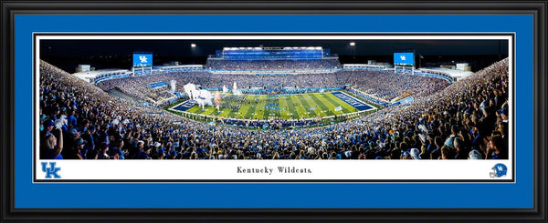 Kentucky Wildcats Football Panoramic Picture Framed - Kroger Field Fan Cave Decor