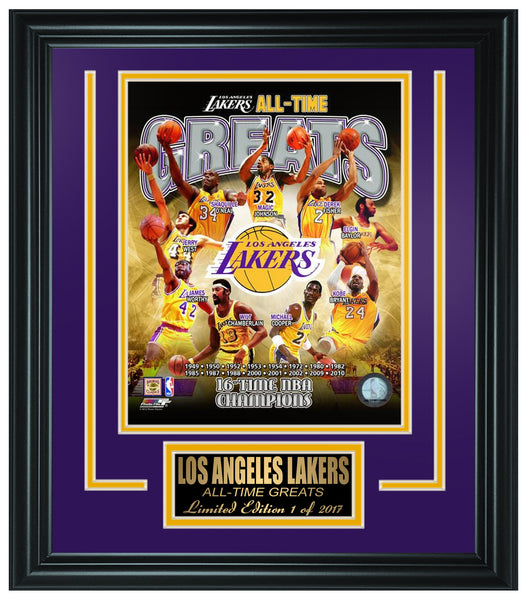NBA L.A.Lakers All-Time Greats Limited Edition Frame. FTSOM118