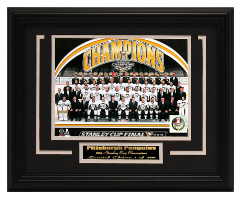 NHL PITTSBURGH PENGUINS - 2016 CHAMPIONS FRAMED PHOTO COLLAGE