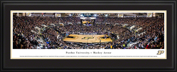 Purdue Boilermakers Basketball Panoramic Picture Framed - Mackey Arena