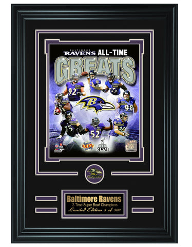 Baltimore Ravens- All-Time Greats Limited Edition Collage - National Memorabilia