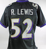 Ravens-Ravens Ray Lewis Authentic Signed Black Jersey Autographed PSA/DNA ITP Comes fully certified with Certificate of Authenticity and tamper-evident hologram.