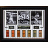 MLB -Yankees Babe Ruth & Lou Gehrig Engraved Signature Replica Ticket Collage.