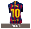 Lionel Messi Autographed Jersey Beckett Authenticated