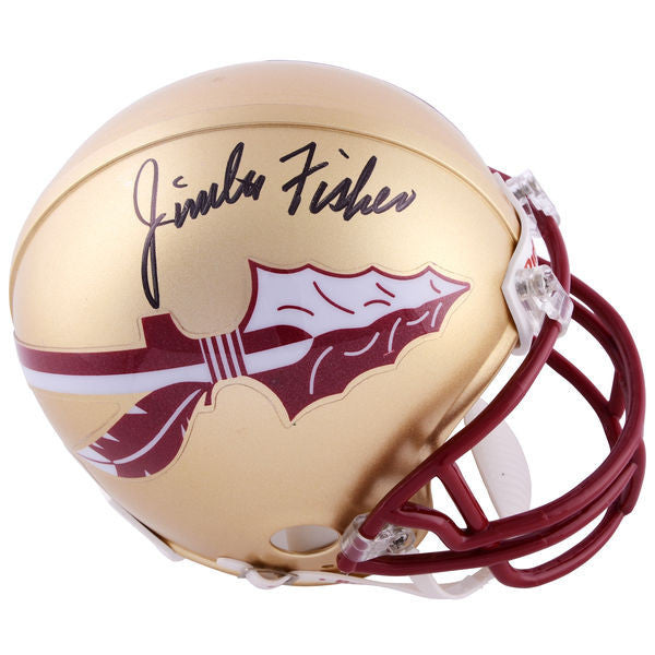 Jimbo Fisher Florida State Seminoles (FSU) Autographed Riddell Mini Helmet