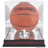 Florida State Seminoles (FSU) Mahogany Antique Finish Basketball Display Case with Mirror Back - National Memorabilia