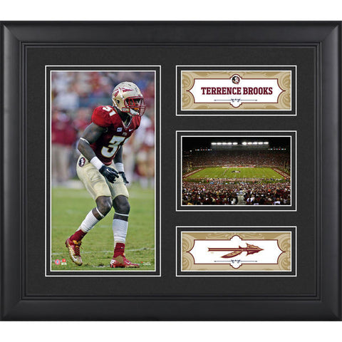Terrence Brooks Florida State Seminoles Framed 15" x 17" Collage