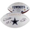 Troy Aikman, Michael Irvin & Emmitt Smith Dallas Cowboys Multi-Signed White Panel Football
