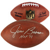 Jim Brown Cleveland Browns Autographed Duke Pro Football with "HOF 71" Inscription
