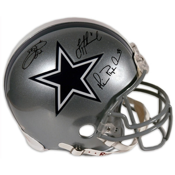 Troy Aikman, Michael Irvin, Emmitt Smith Dallas Cowboys Autographed Pro Helmet